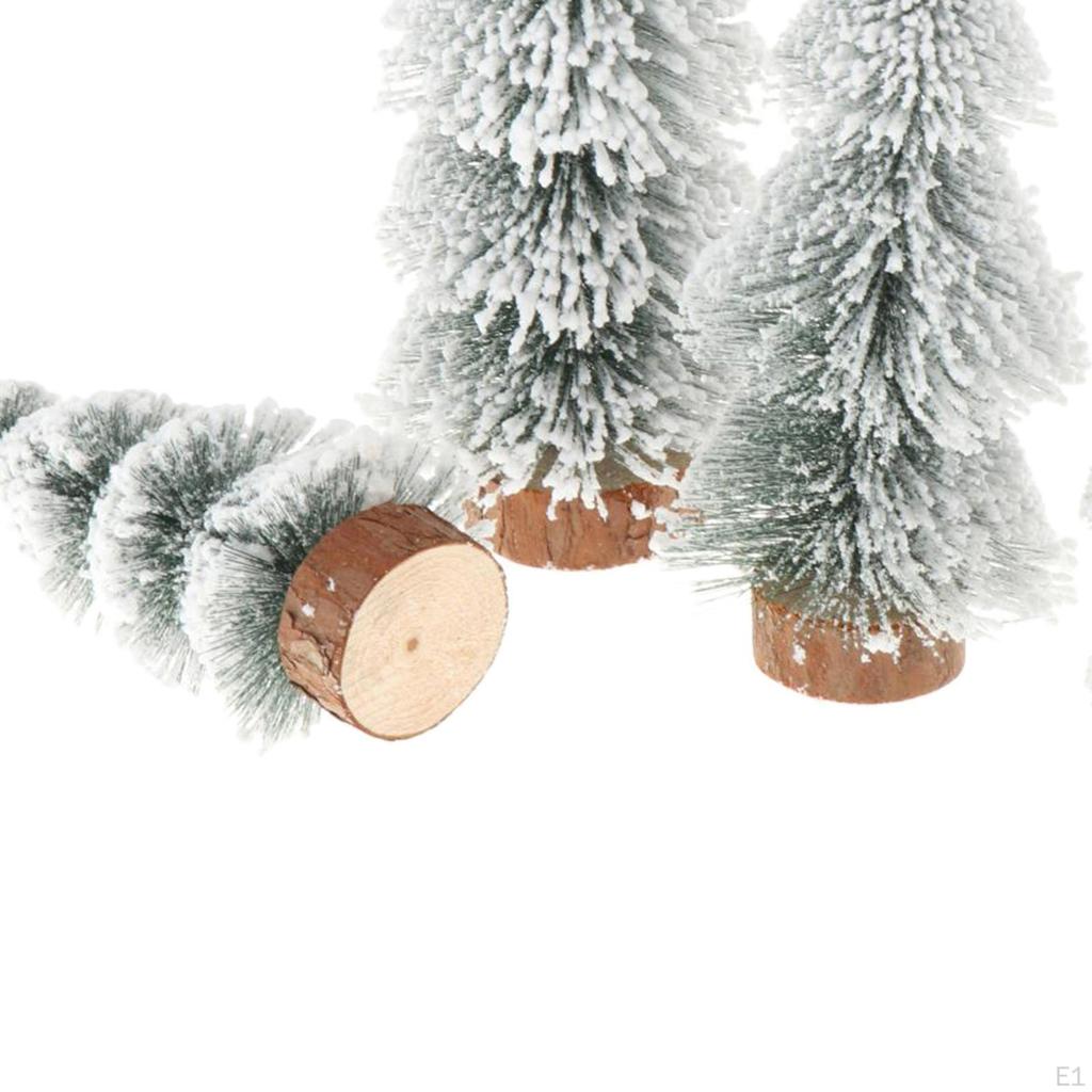 Artificial Christmas Tabletop, Flocked Christmas, Rustic Miniature for Holiday, Shop Window