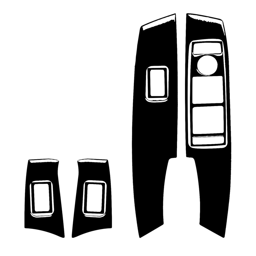 For Benz W204 2012-2014 Real Carbon Fiber Car Accessories Door Lift Control Panel Cover Trim Suit Interior Sticker Modification