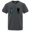 I'm your father Funny phone T-Shirts Men Fashion Casual Short Sleeve Crewneck Breathable Tops Cotton Summer Tee Clothing Men's