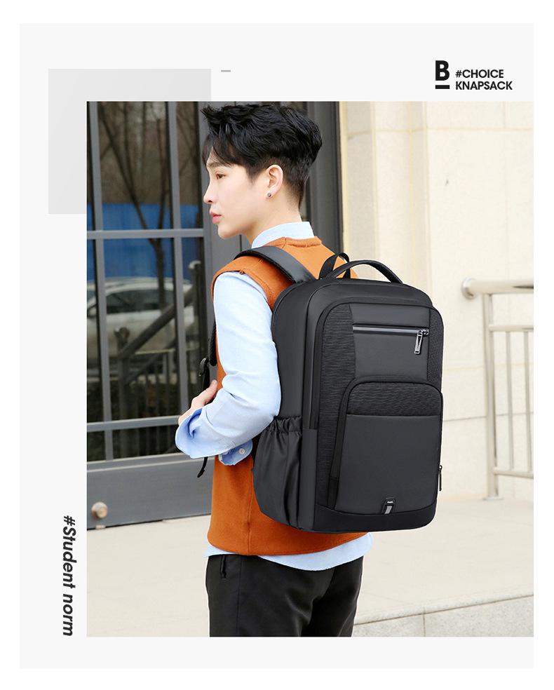 Large-Capacity Men's Backpack, High-End Women's Travel Backpack, Trendy Commuter Schoolbag, Waterproof Laptop Bag