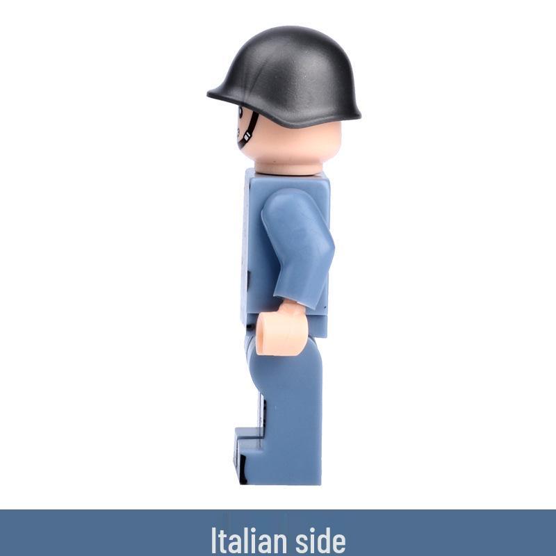 Italian WWII Military Minifigures Building Blocks – Educational Assembly Toys for Children