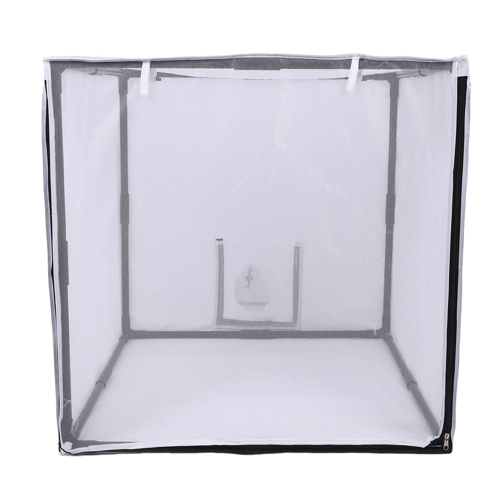 

Portable Spray Paint Booth with Filter and Mesh Curtain Mobile Detachable Painting Tent for Garage Studio Yard