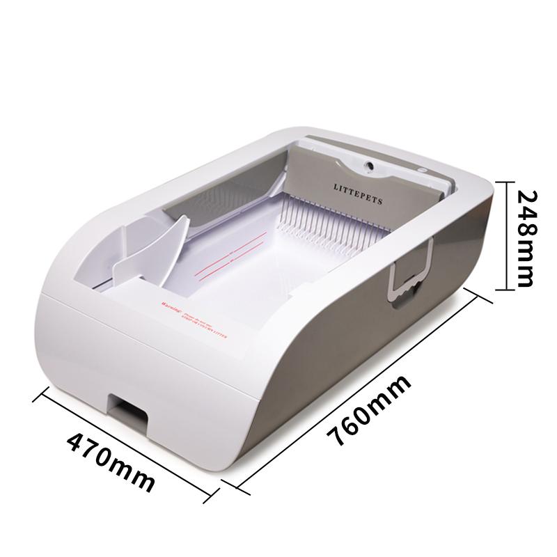 

Автоматичний котячий туалет Напівзакритий котячий туалет Автоматичне очищення Розумний захист від защемлення Ультрадовгий час очікування Легке дезодорування та бактеріостатичне Key Version білий