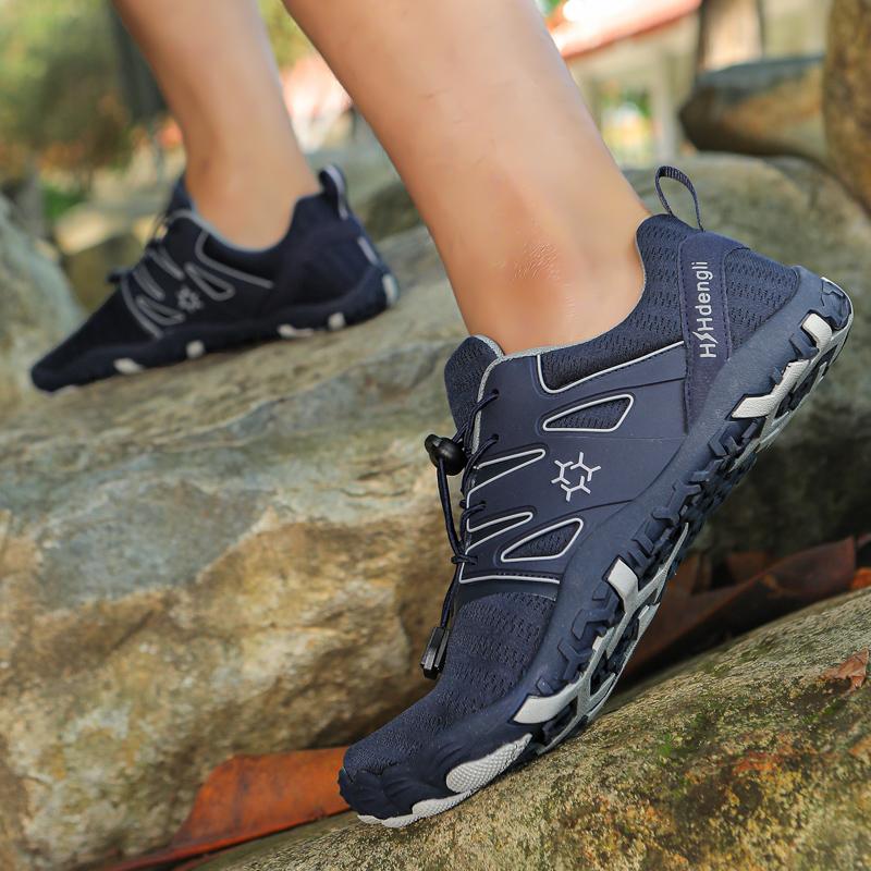 Couple Water Shoes 2025 Wide Toe Barefoot Sneakers Zero Drop Sole Non Slip Outdoor Shoes Breathable Mesh Five Fingers Shoes