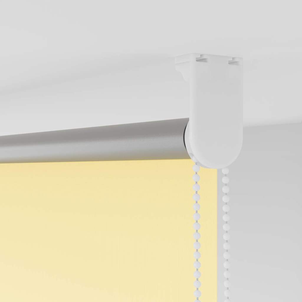 Blackout Roller Blind Yellow 135 X 175 Cm Fabric Width 131.6 Cm Polyester