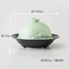 Hasami Ware CtoC JAPAN Easy Microwave Steamer, Steam Cook, Green, W19.5 X D18 X H12 (cm), 350 (cc)