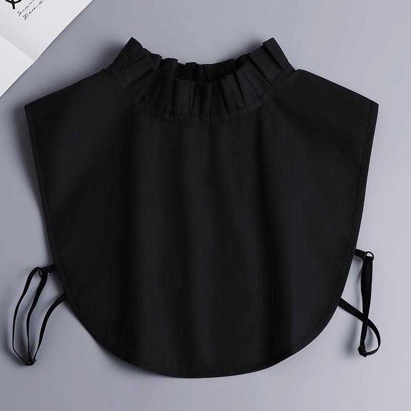 Lace Ruffles Fake Collar Detachable Sweater Decoration Collar Hollowed Out Stand Up Collar Half Shirts for Girls Women