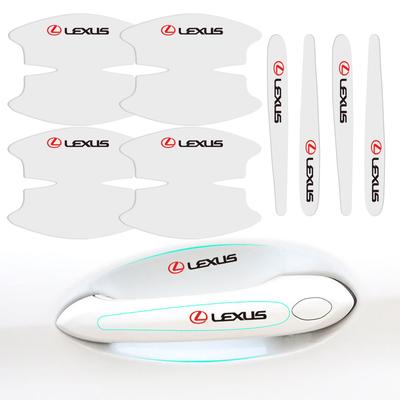 8pcs Car Door Bowl Door Handle Anti Scratch Sticker Auto TPU Transparent Protective Film for RX330 Fsport IS200 IS250