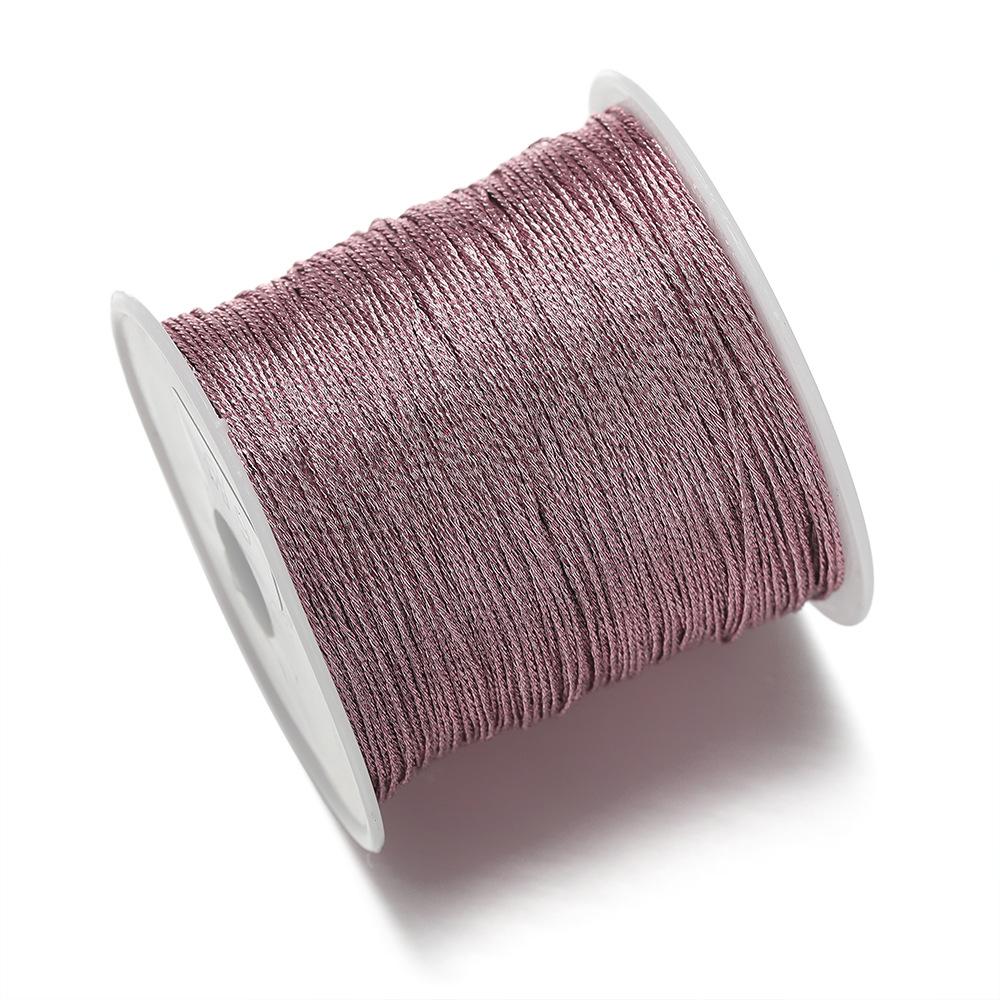 1Pc 0.2-0.8mm Multi-Color Braided Thread Macrame Cord String for DIY Bracelet Necklace Tassels Beading Craft Rope