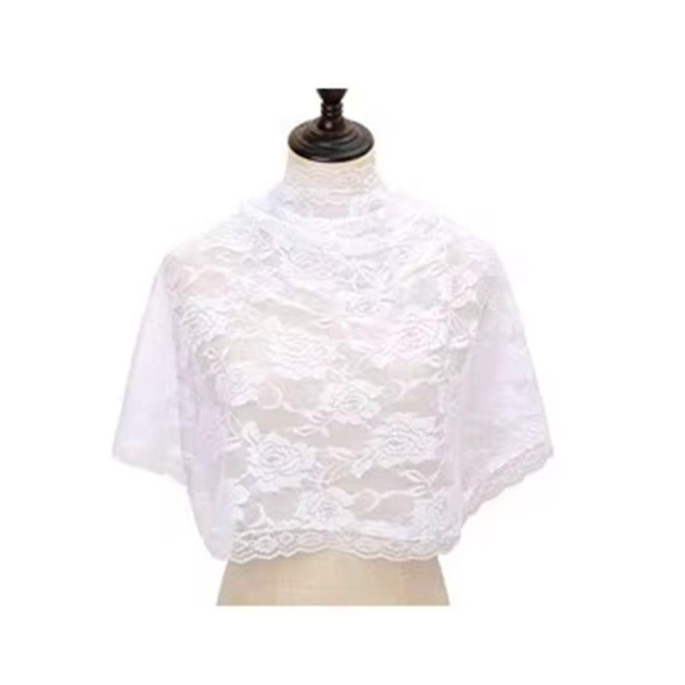 Rose Mantilla Veil D Shape Head Covering Traditional Vintage Lace Veil  Catholic Church