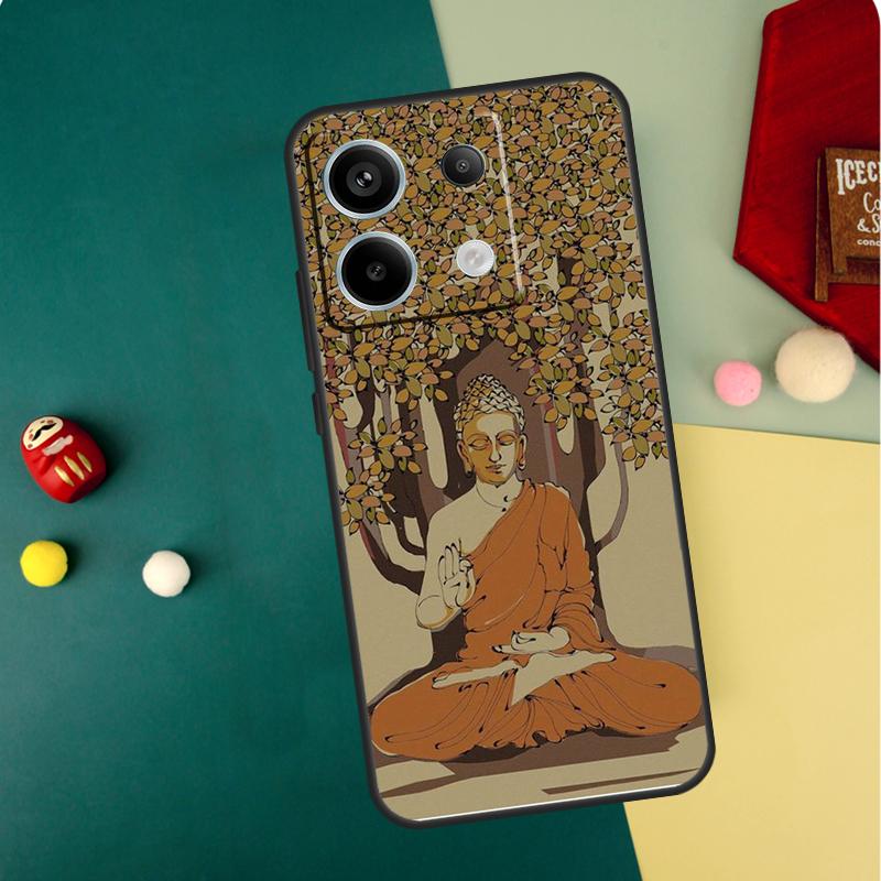 

India Buddha Case For Xiaomi Redmi Note 14 13 12 11 10 9 15 Pro Plus Redmi 15 14C 13C 10C 12C 15C Funda Redmi 12C