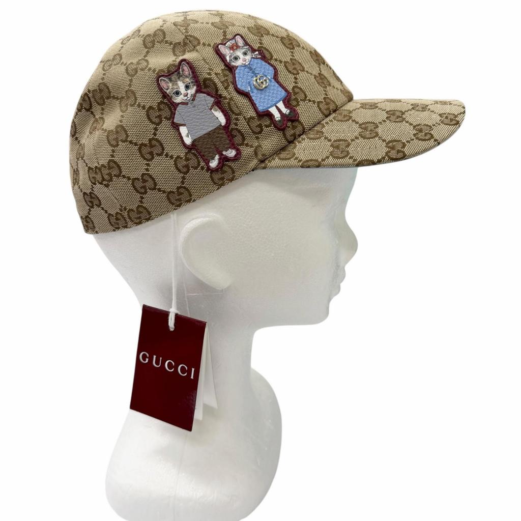 Pristine GUCCI Cap Higuchi Yuko Beau Boris GG Canvas Japan Limited Edition Used