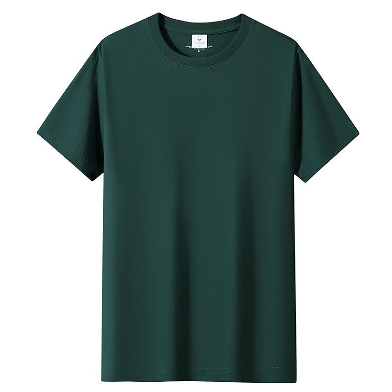 QICED Men's Fashion Casual Summer Spring O-Neck Short Sleeve Blouses & Shirts Casual Chic