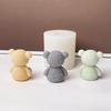 1pc Teddy Bear-Shaped Silicone Mold for DIY Crafts Perfect for Resin, Candles, Clay Durable Ideal for Creative Hobbyists, DIY Craft Supplies