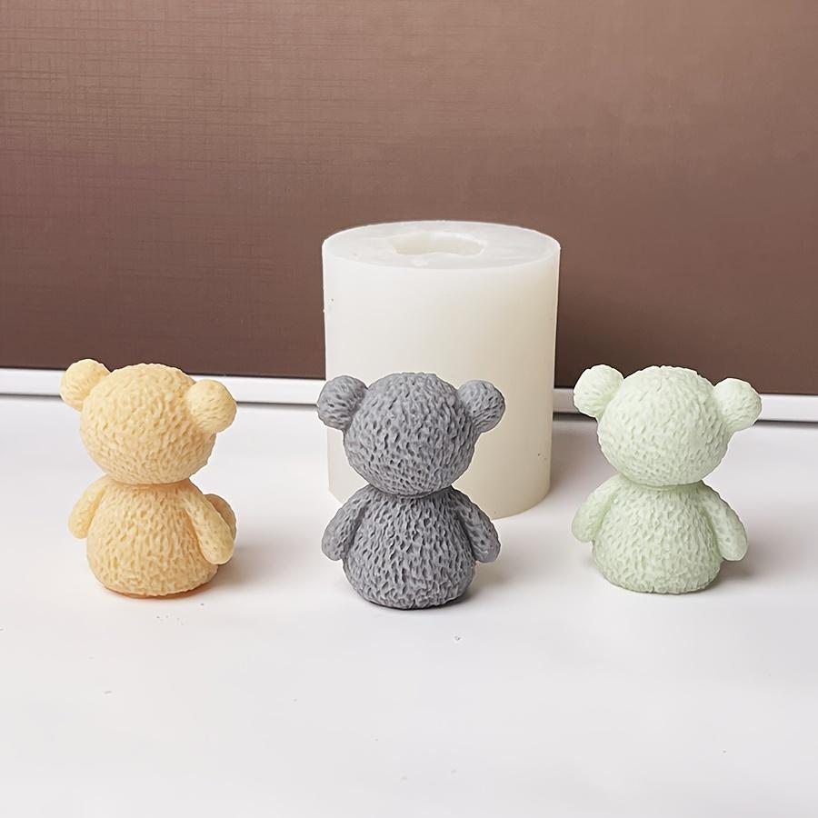 1pc Teddy Bear-Shaped Silicone Mold for DIY Crafts Perfect for Resin, Candles, Clay Durable Ideal for Creative Hobbyists, DIY Craft Supplies
