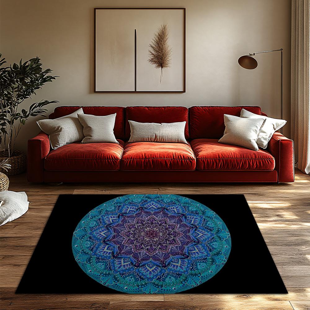Bohemian Carpet Non-Slip Floor Mat Washable Area Rug Living Room Decor Home Textile Abstract Pattern Indoor Outdoor Entrance Rug