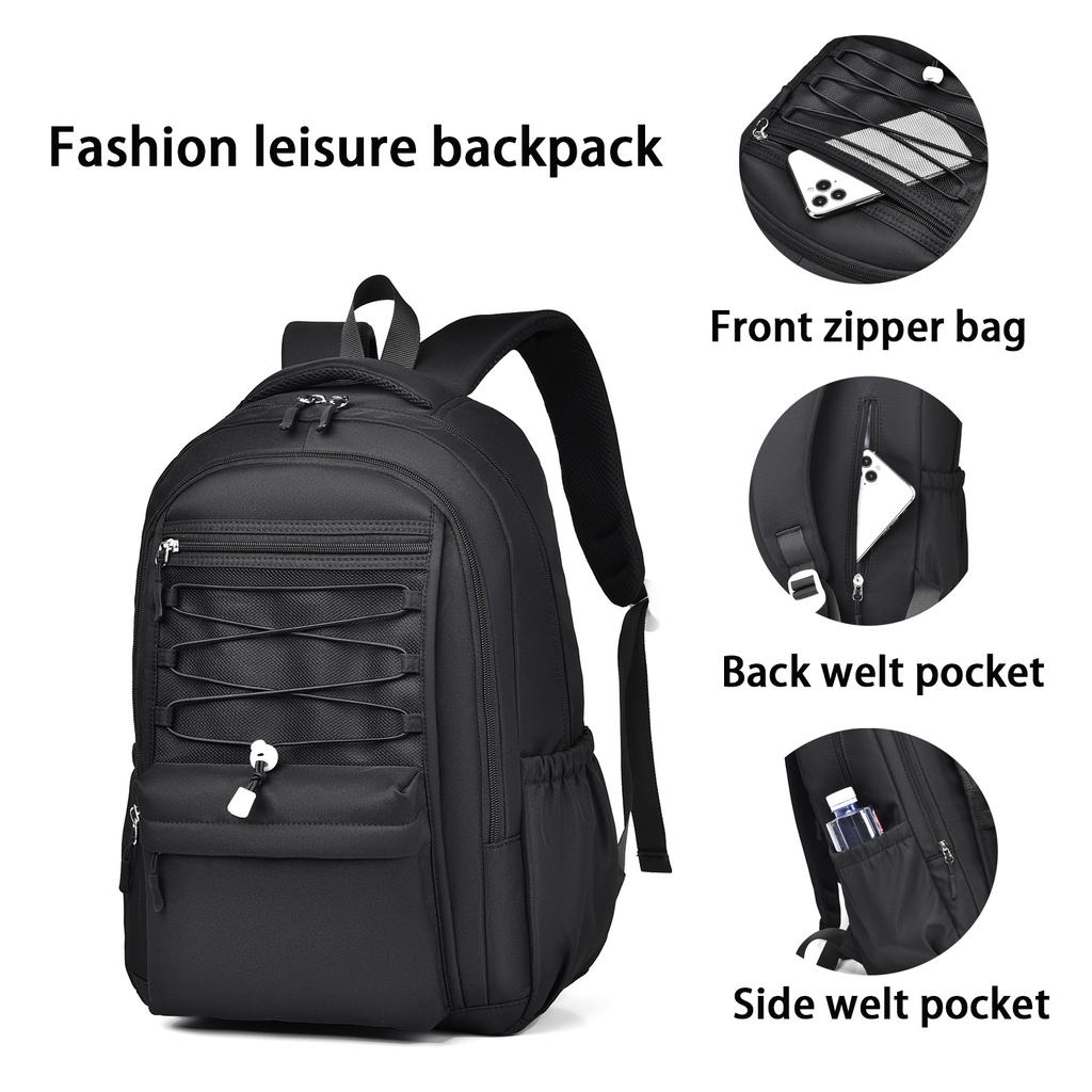 A 15.6-inch Large-capacity Oxford Material For Men And Women With The Same Fashion Simple Leisure Backpack New Student Bag