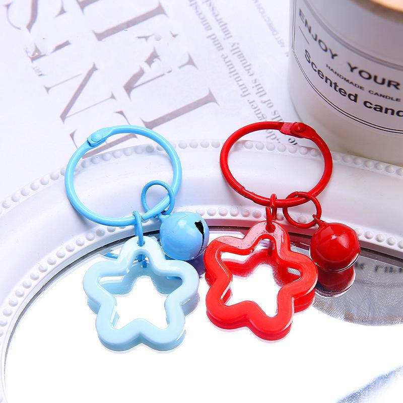 Vibrant Star Acrylic Keychain & Earphone Case Charm for Couples