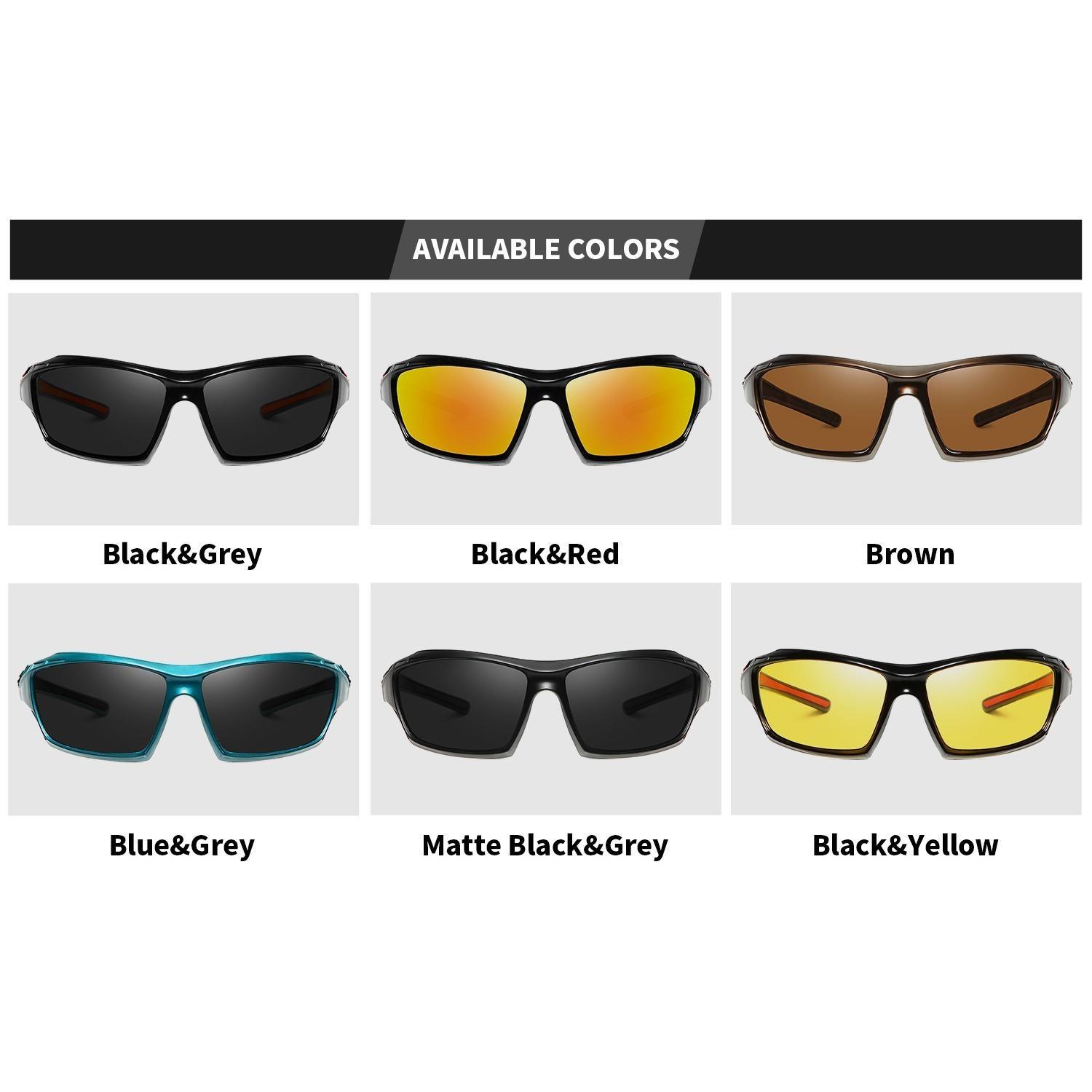 RoyalHot унисекс поляризационные новые спортивные солнцезащитные очки в стиле ретро — фото 25