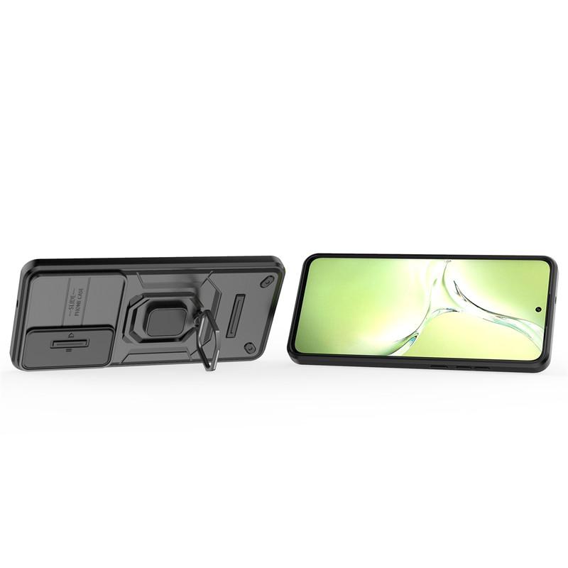 For OnePlus Nord CE4 Lite Case Slide Camera Len Phone Cases OnePlus Nord CE4 Lite 5G Cover Shockproof Armor PC + TPU Back Cover