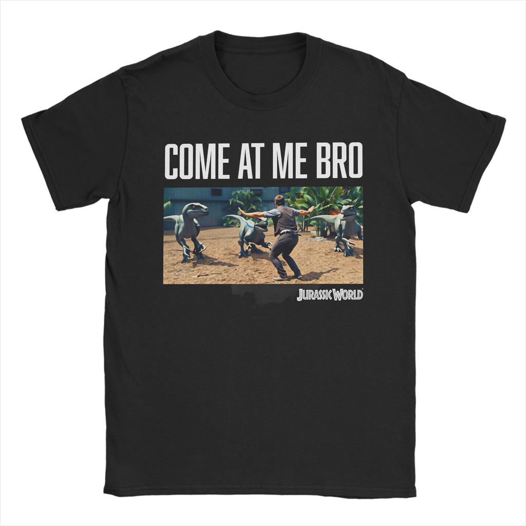 Men T-Shirt Jurassics World Novelty Cotton Tees Short Sleeve  T Shirts Round Neck Clothing Graphic Printed