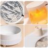 Heated Cat Bowl Rechargeable Pet Water Heating Bowl Noiseless Ceramic Water Bowl Cat Water Fountain Animal Drinking Dispenser