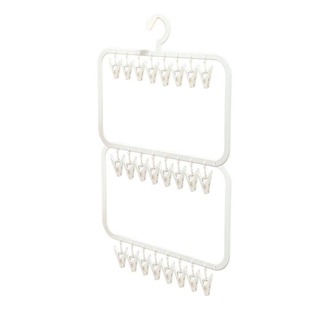 Windproof Sock Drying Rack Portable Drying Rack with Clips  Baby Clothes Drying