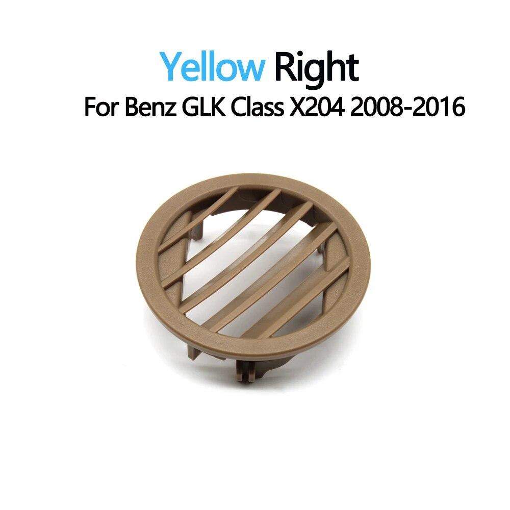 

Передняя панель автомобиля, кондиционер, вентиляционная решетка переменного тока, маленькая круглая крышка для Mercedes Benz X204 GLK Class W204 GLK260 GLK300 GLK350 Yellow Right