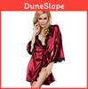 Women Summer Pajamas Sexy Ice Silk Nightdress With Comfortable Spandex Fabric