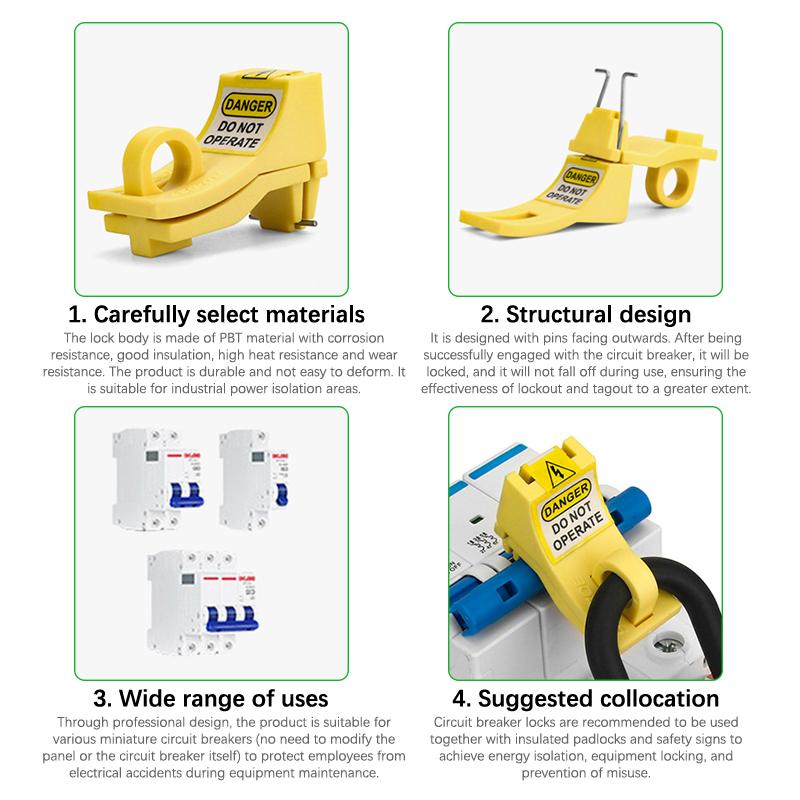 Mały bezpiecznik z blokadą wyłącznika Loto z pojedynczym biegunem i urządzeniem izolacyjnym wyłącznika obwodu