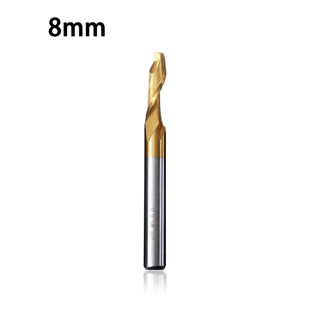 For Cutting Aluminum Spiral End Mill Cutter 1pc 3-12mm Head 80mm Length Engraving Single Flute Newest Protable