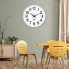 AUTVIVID Wall Clock, Radio-Controlled, Silent, 3D Diameter, Easy To Read, Continuous Second Hand, 30cm Diameter, Scandinavian Style, Stylish Interior