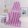1 Pcs Big-Size Diamond Pattern Coral Fleece Bath Towel - Soft, Fast-Drying & Shower Use