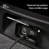 WCHT7 Car Rear Seat USB Port Dust Cover Waterproof lid For BMW F44 F40 G20 G30 G32 F48 F39 G01 G02 G07 X3 X4 X7 Series i3 E28 E90 E46