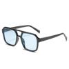 Fashion Pilot Sunglasses Women Vintage Double Bridges Yellow Lens Sunglasses Female Shades Lady UV400 Glasses Trendy