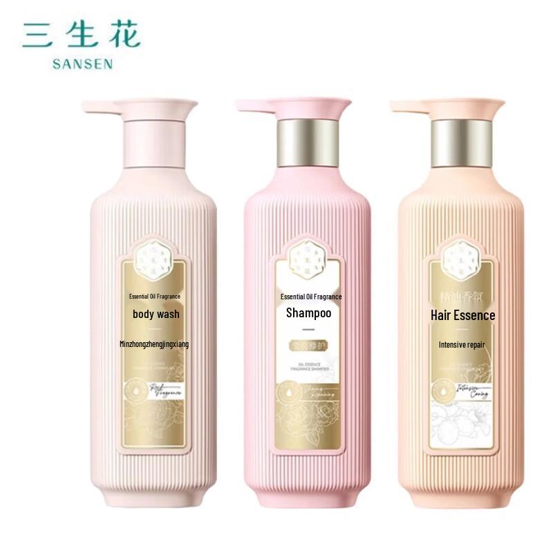 

Sansheng Flower Brightening Shampoo, Rose Shower Gel & Conditioner Set