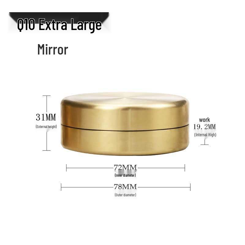 Leak-Proof Brass Medicine & Tea Storage Can - Portable Travel Jar with Threaded Seal, Multi-functional for Business Trips