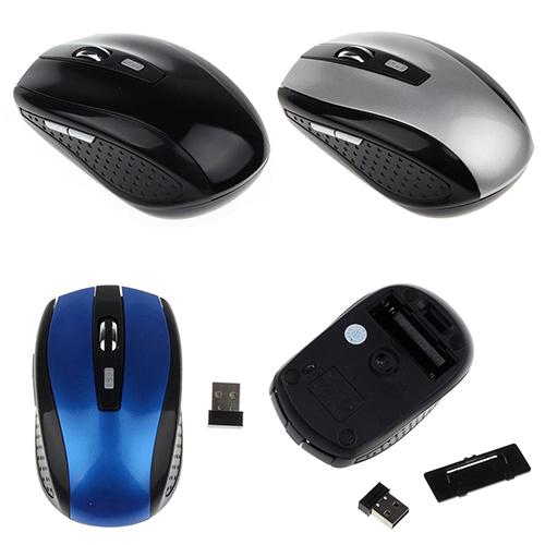 Mini Bärbar 2.4GHz Trådlös Optisk Mus Möss För Dator PC Bärbar datorspel