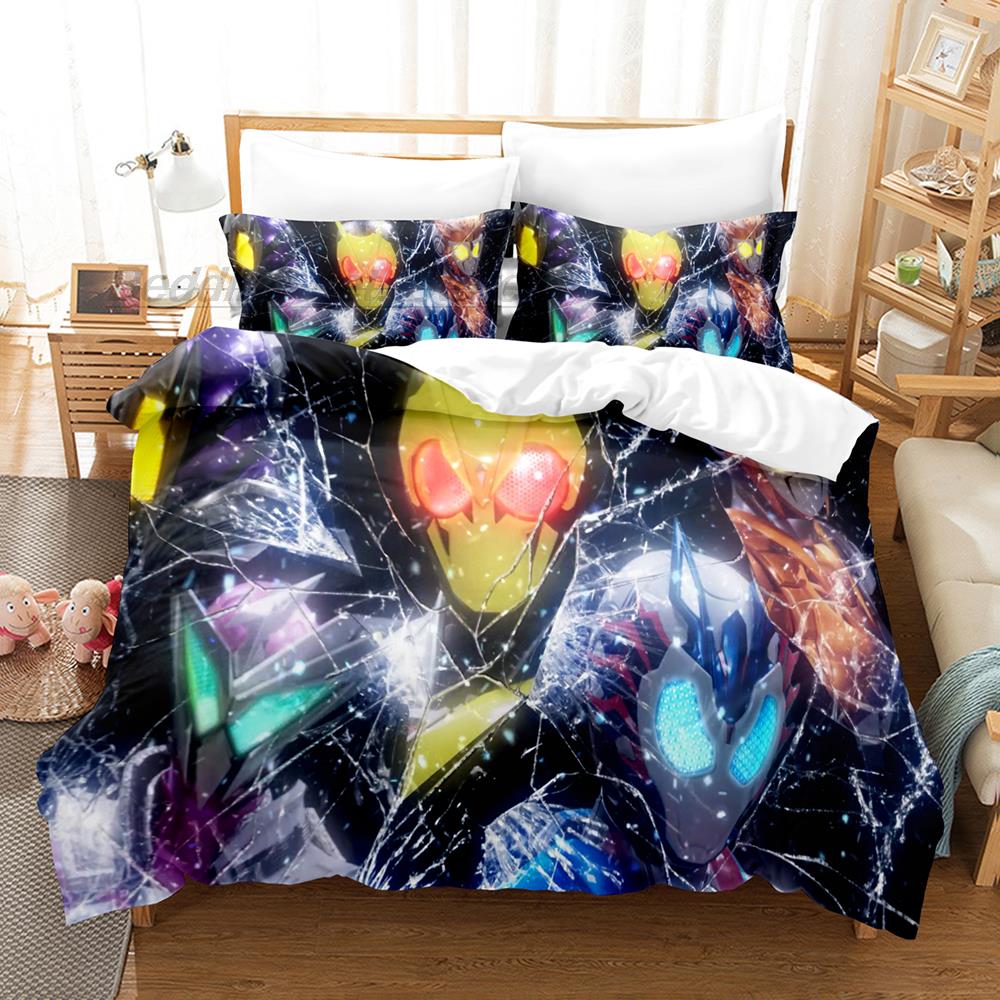 Kamen Rider Zero-One Bedding Set Single Twin Full Queen King Size Bed Set Aldult Kid Bedroom Duvetcover Sets 3D Print Anime