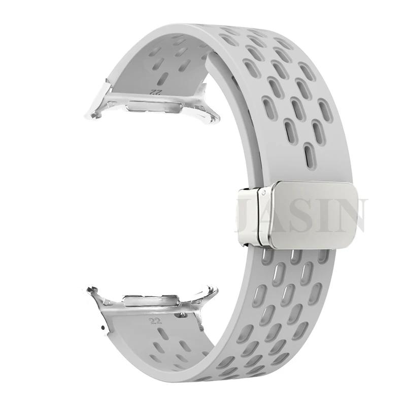 No Gaps Magnetic Buckle Silicone Strap For Samsung Galaxy Watch 8 40mm 44mm/8 Classic 46mm Bracelet Band Galaxy Ultra 2026 47mm