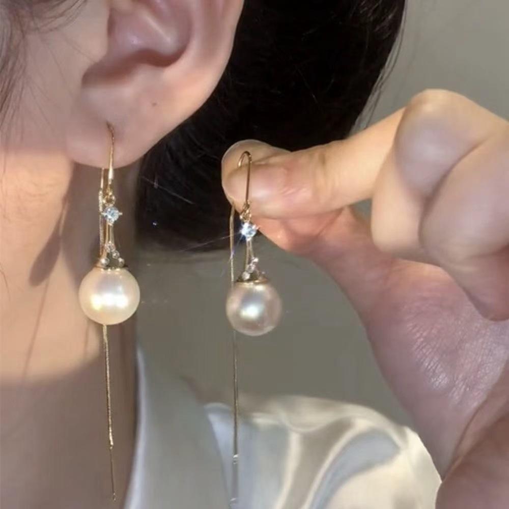 Elegant Long Tassel Water Drop Beaded Earrings for Women - 2025 Fashion