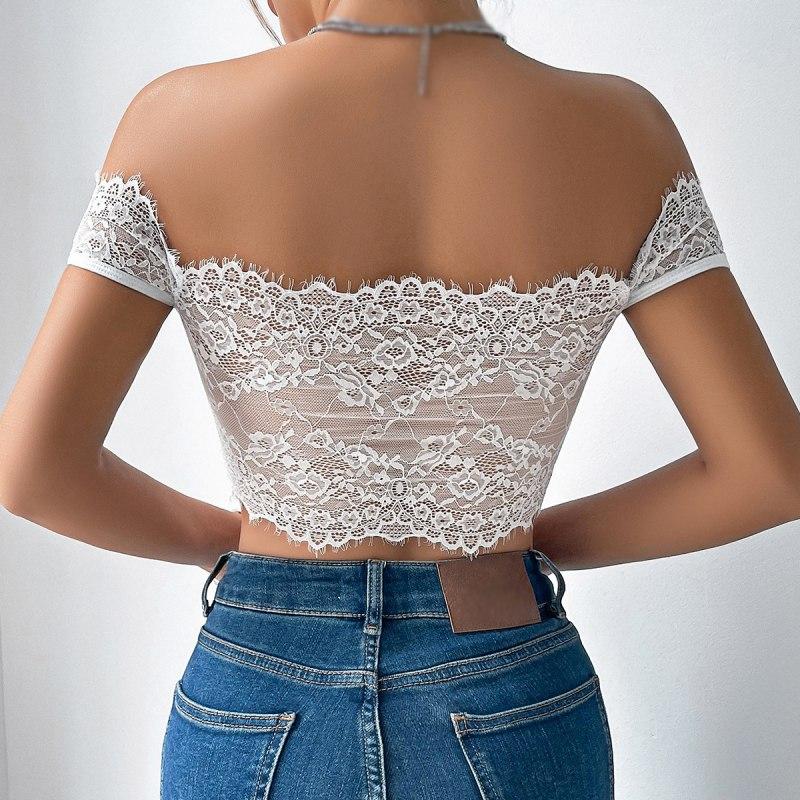 Women's Lace Embroideries Tank Top Perspective Camisole