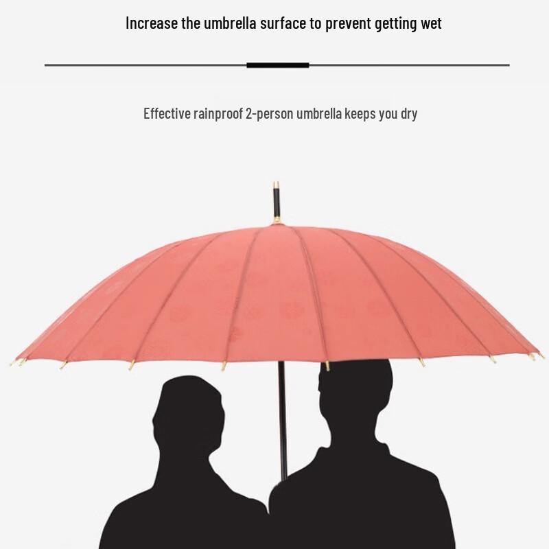 Nanqiao 24-Rib Water-Activated Flower Windproof Double Umbrella