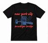 New York City Aesthetic Brooklyn Bridge Graphic Tee Black T-shirt