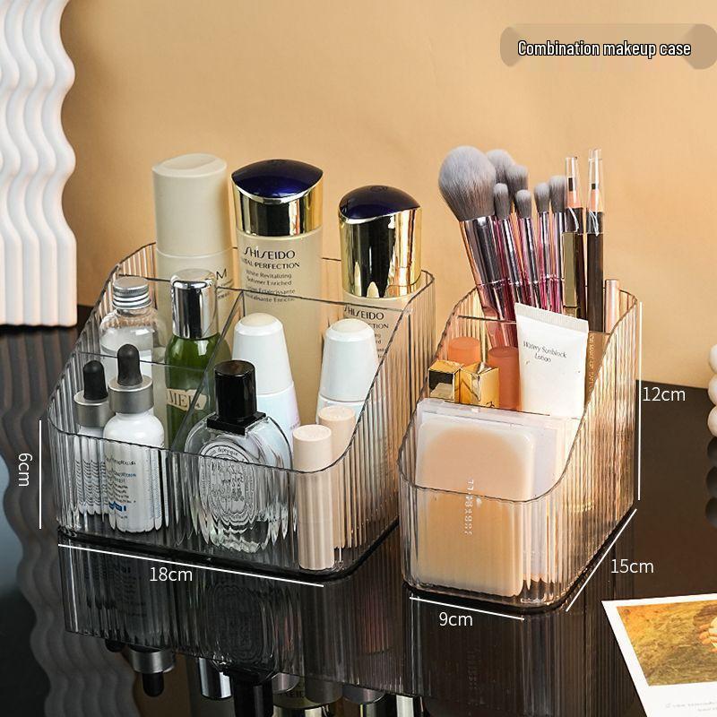 Clear Acrylic Skincare and Nail Polish Desktop Drawer Organizer