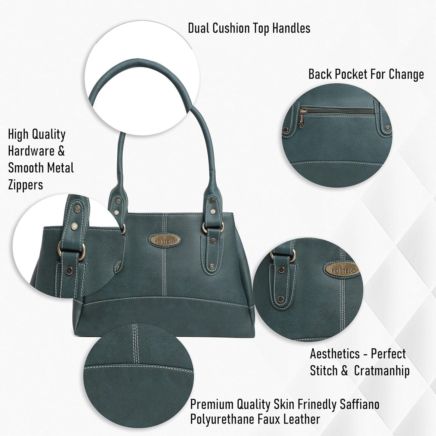 Женская сумка Catlin из искусственной кожи (большой) 9 x 14 x 4 in серый — фото 3