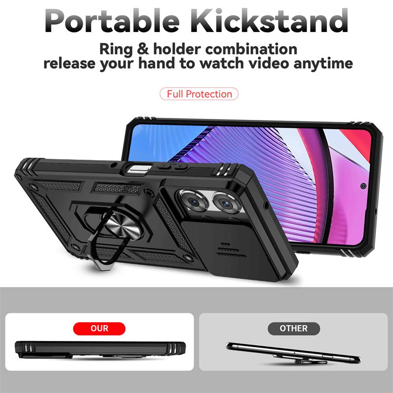 Full Cover For Moto G Power 2025 Case For Moto G Power 5G 2025 Push Window Magnetic Phone Holder Case For Moto G Power 2025 Case