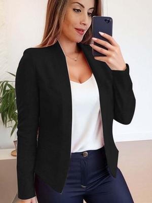 2023 Women's Solid Color Long-Sleeve Cardigan - Casual Autumn Jacket