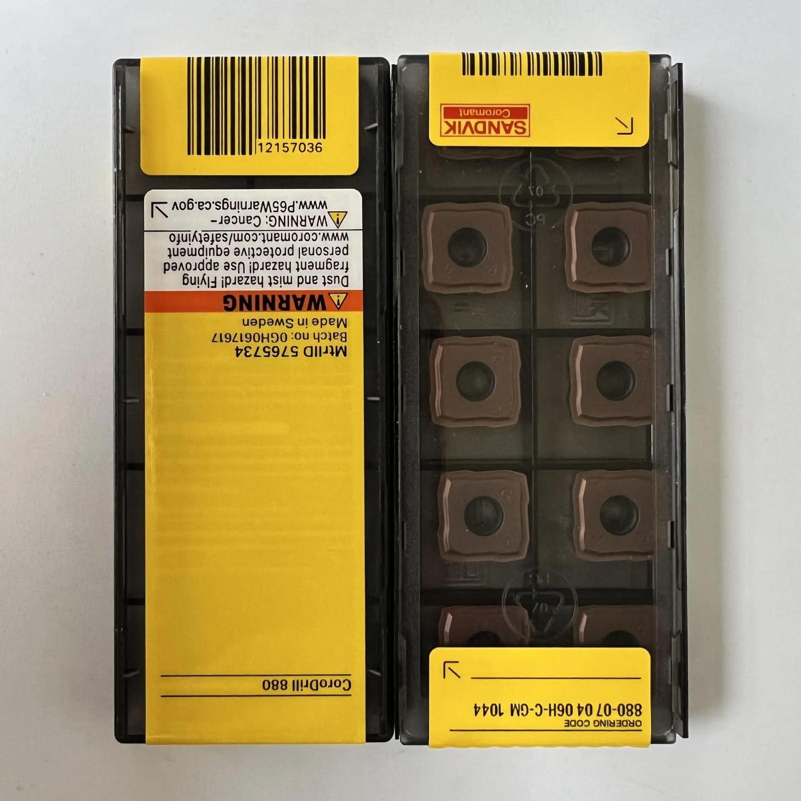 

Original Sandvik / 880-070406H-C-GM 1044 / CNC lathe carbide blade 10 PCS