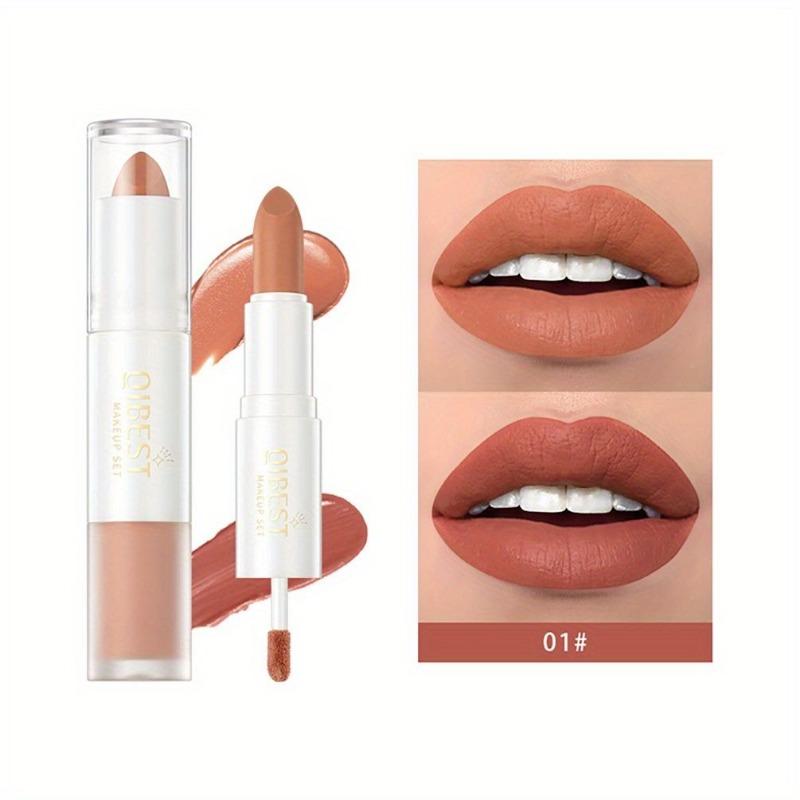 Double-ended Velvet Whitening Lipstick That Is Not Easy To Fade, Matte Non-stick Cup, Long-lasting Natural Three-dimensional Lip Glaze